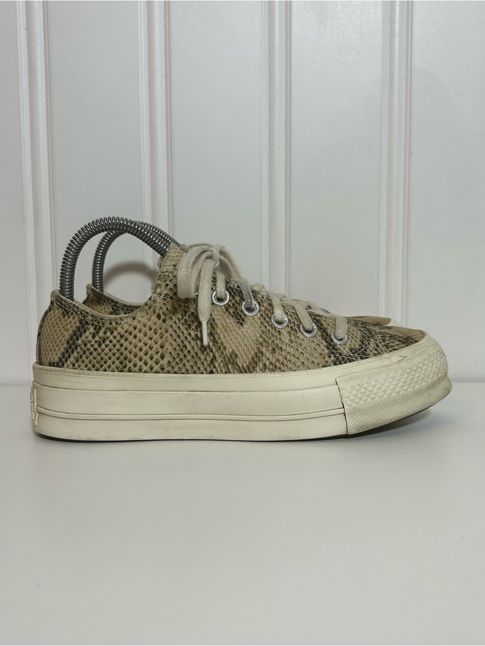 Converse ctas Low lift platformTop all star Snake reptile print Sneaker women 7
